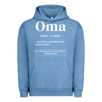 Pigment Pebble Blue Oma Definition - Mother's Day Gift Urban Hoodie - artisFamous