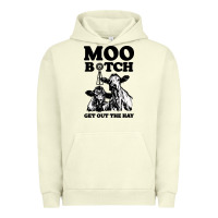 Pigment Pistachio Moo bitch get out the hay Urban Hoodie - artisFamous
