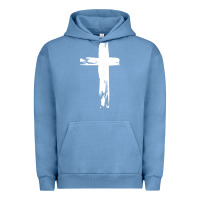 Pigment Pebble Blue tattoo christian Urban Hoodie - artisFamous