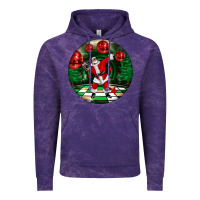 Cloud Purple Dancing santa Vintage Hoodie - FaDigitalArtStudio