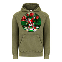 Vintage Olive Dancing santa Vintage Hoodie - FaDigitalArtStudio