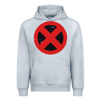 Heather Grey xmen symbol Urban Hoodie - artisFamous