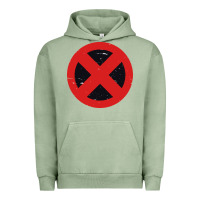 Pigment Oil Green xmen symbol Urban Hoodie - artisFamous