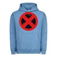 Pigment Pebble Blue xmen symbol Urban Hoodie - artisFamous