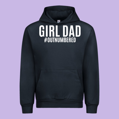 Girl Dad Urban Hoodie Designed By Artisfamous