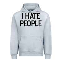 Heather Grey i hate people Urban Hoodie - artisFamous