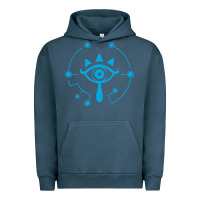 Pigment Midnight Navy zel.da br.ea.th of the w.i.l.d she.i.k.ah eye lo. t shirt Urban Hoodie - artisFamous