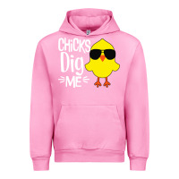 Fuchsia Pink kids chick dig me Urban Hoodie - artisFamous