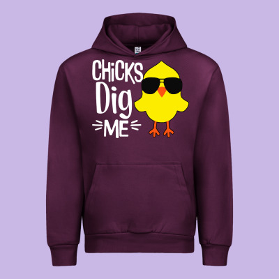 Kids Chick Dig Me Urban Hoodie Designed By Artisfamous