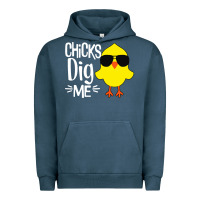 Pigment Midnight Navy kids chick dig me Urban Hoodie - artisFamous