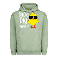 Pigment Oil Green kids chick dig me Urban Hoodie - artisFamous