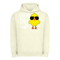 Pigment Pistachio kids chick dig me Urban Hoodie - artisFamous