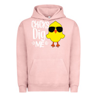 Pigment Salmon kids chick dig me Urban Hoodie - artisFamous