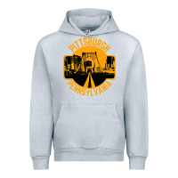Heather Grey pittsburgh pennsylvania Urban Hoodie - artisFamous