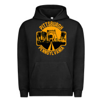 Pigment Black pittsburgh pennsylvania Urban Hoodie - artisFamous