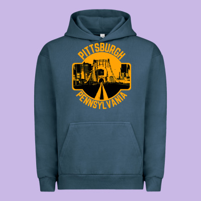 Pittsburgh Pennsylvania Urban Hoodie Designed By Artisfamous