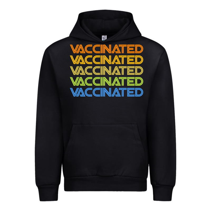 Vaccinated Retro Urban Hoodie by artisFamous | Teevron