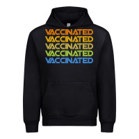Black vaccinated retro Urban Hoodie - artisFamous