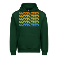 Forest Green vaccinated retro Urban Hoodie - artisFamous