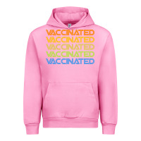 Fuchsia Pink vaccinated retro Urban Hoodie - artisFamous