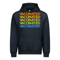 Navy vaccinated retro Urban Hoodie - artisFamous
