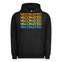 Pigment Black vaccinated retro Urban Hoodie - artisFamous