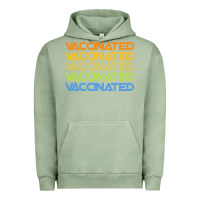 Pigment Oil Green vaccinated retro Urban Hoodie - artisFamous