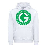 White Greensleeves Records Urban Hoodie - artisFamous