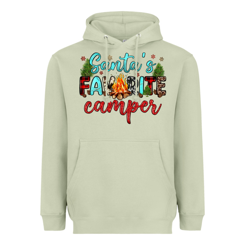 Santa S Favorite Camper Heavyweight Hoodie by JahusDesignShop | Teevron