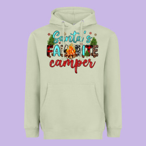 Santa S Favorite Camper Heavyweight Hoodie Designed By Jahusdesignshop