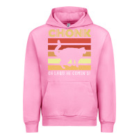 Fuchsia Pink chonk cat funny cat meme cat dad cat mom Urban Hoodie - artisFamous