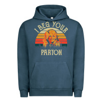 Pigment Midnight Navy vintage i beg your parton Urban Hoodie - artisFamous