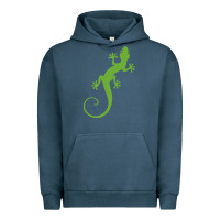 Pigment Midnight Navy gecko reptile Urban Hoodie - artisFamous