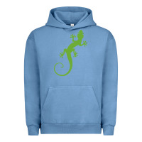 Pigment Pebble Blue gecko reptile Urban Hoodie - artisFamous
