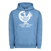 Pigment Pebble Blue african adinkra sankofa Urban Hoodie - artisFamous