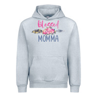 Heather Grey blessed momma Urban Hoodie - artisFamous