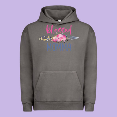 Blessed Momma Urban Hoodie Designed By Artisfamous