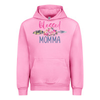 Fuchsia Pink blessed momma Urban Hoodie - artisFamous