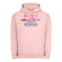 Pigment Salmon blessed momma Urban Hoodie - artisFamous