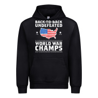 Black back to back undefeated world war champs Urban Hoodie - artisFamous