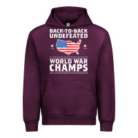 Mauve Wine back to back undefeated world war champs Urban Hoodie - artisFamous