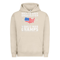 Pigment French Oak back to back undefeated world war champs Urban Hoodie - artisFamous