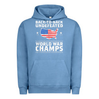 Pigment Pebble Blue back to back undefeated world war champs Urban Hoodie - artisFamous