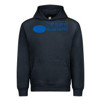 Navy blue note jazz music records Urban Hoodie - artisFamous