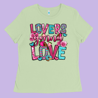 Lovers Gonna Love Ladies Tee Designed By Oliviacreatesart