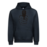 Navy hands up pistol Urban Hoodie - artisFamous