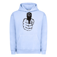 Pigment Grape Ice hands up pistol Urban Hoodie - artisFamous