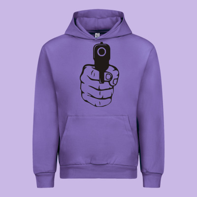 Hands Up Pistol Urban Hoodie Designed By Artisfamous