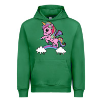 Emerald cute unicorn Urban Hoodie - artisFamous