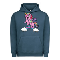Pigment Midnight Navy cute unicorn Urban Hoodie - artisFamous